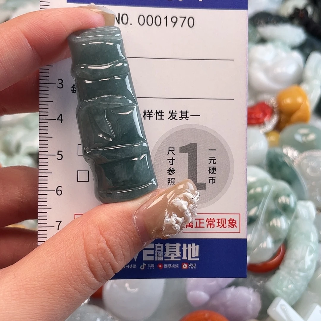 翡翠未镶嵌颈饰1970