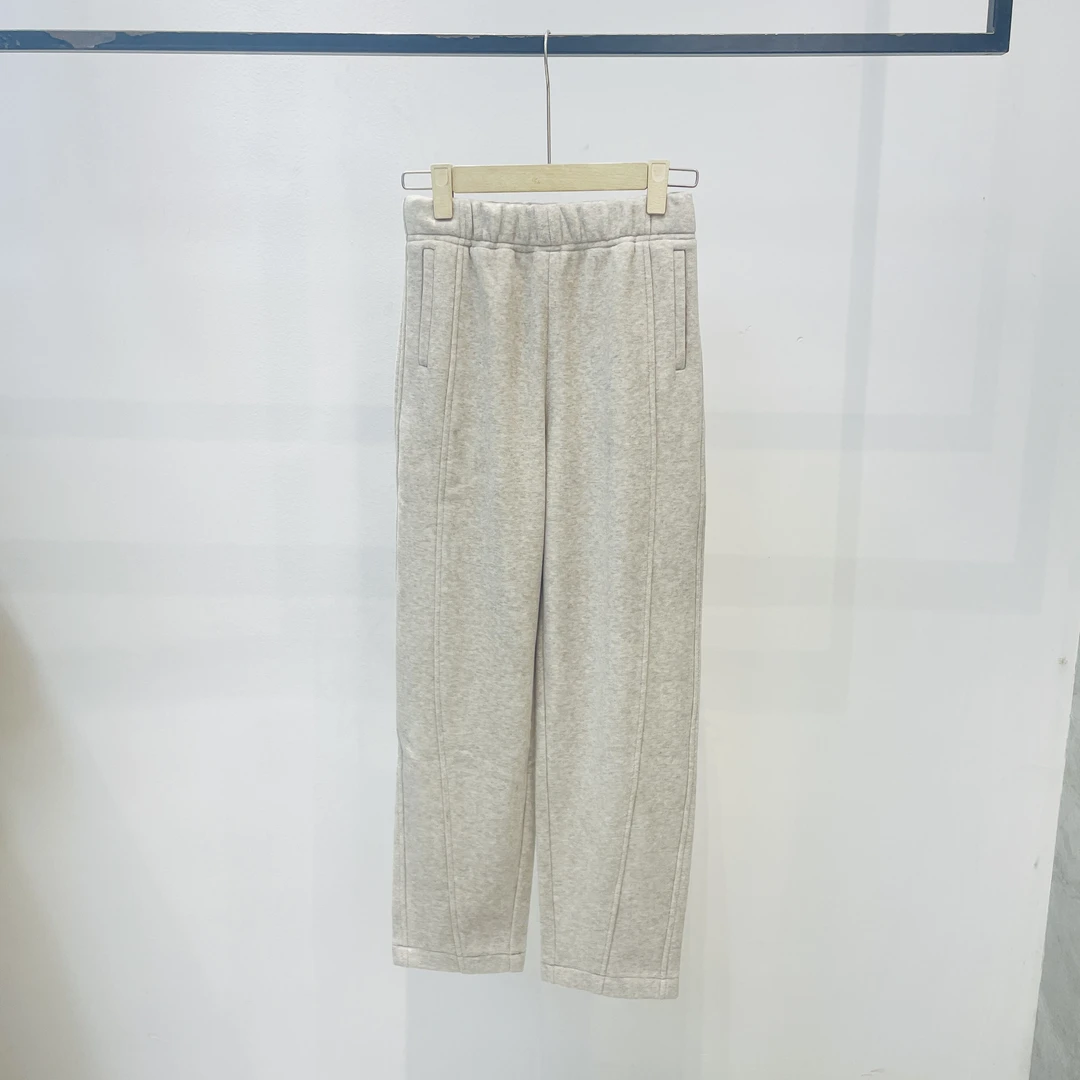 【特舒绒】秋冬时尚百搭宽松显瘦前后片松紧直筒休闲裤 MZ-83188