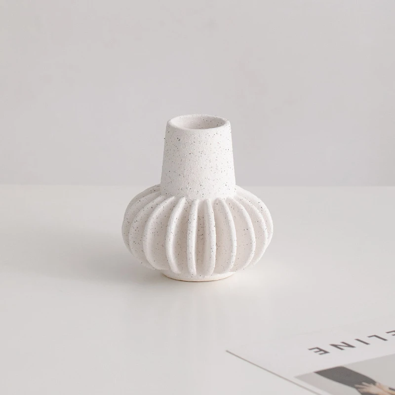 花架软装简约创意花器客厅陶瓷花瓶摆件公司玄关鲜花读装饰干花插