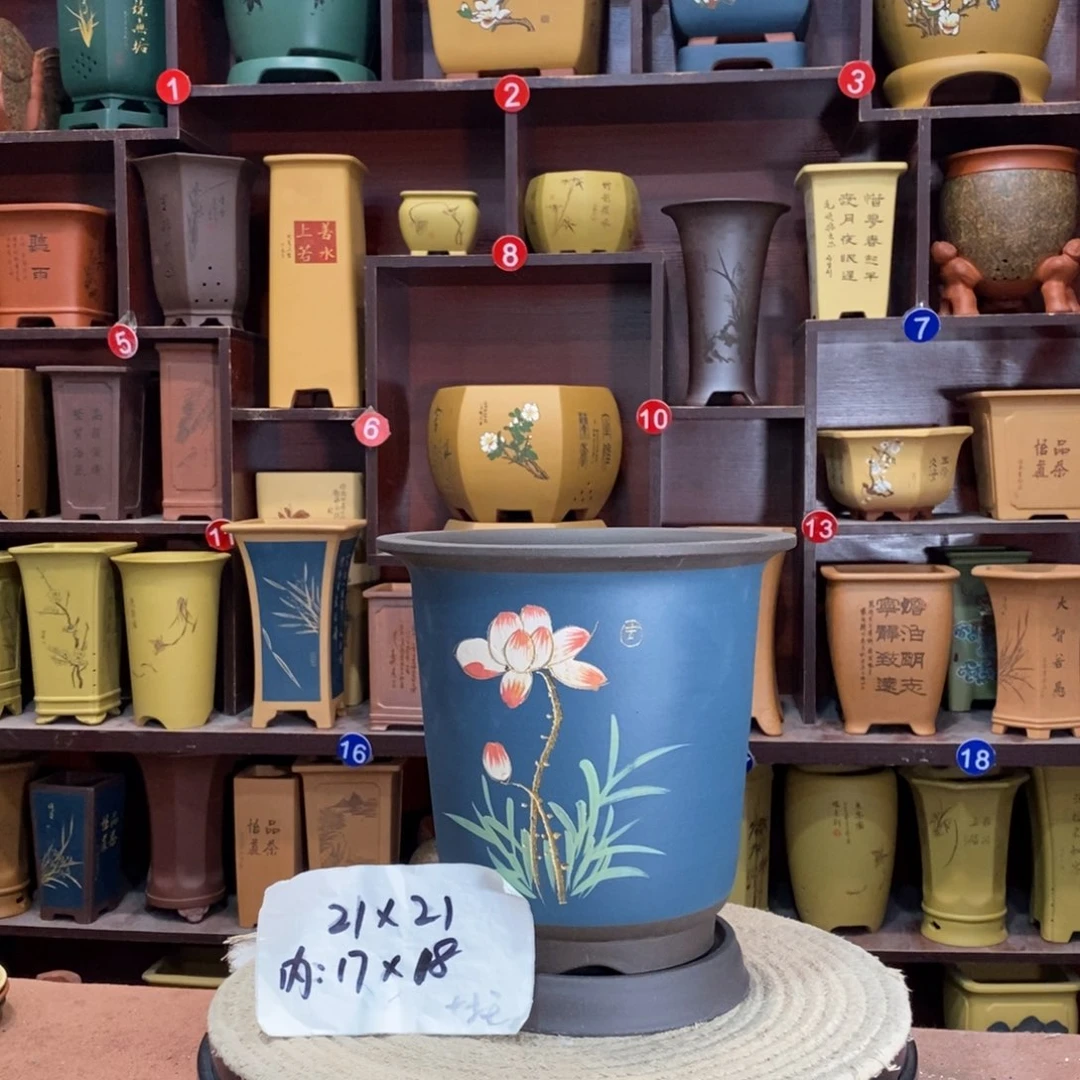 紫砂艺术紫砂花盆