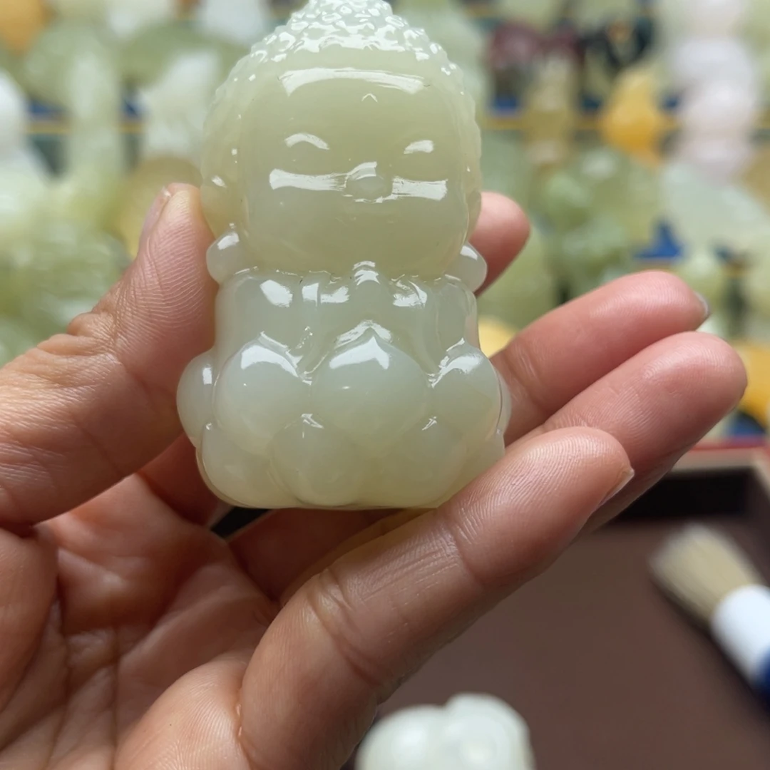 幸****玉天然桌面小摆件