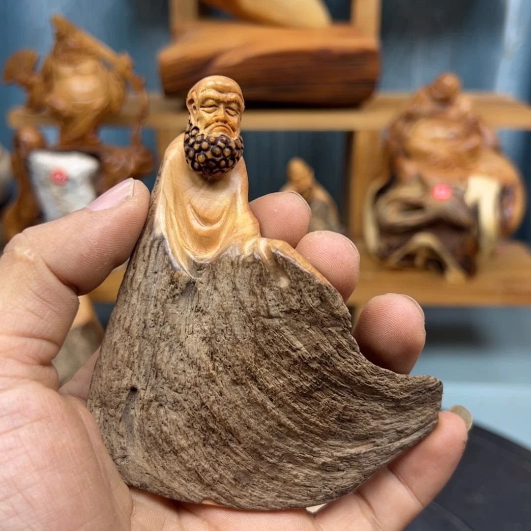 木良崖柏木摆件手把件