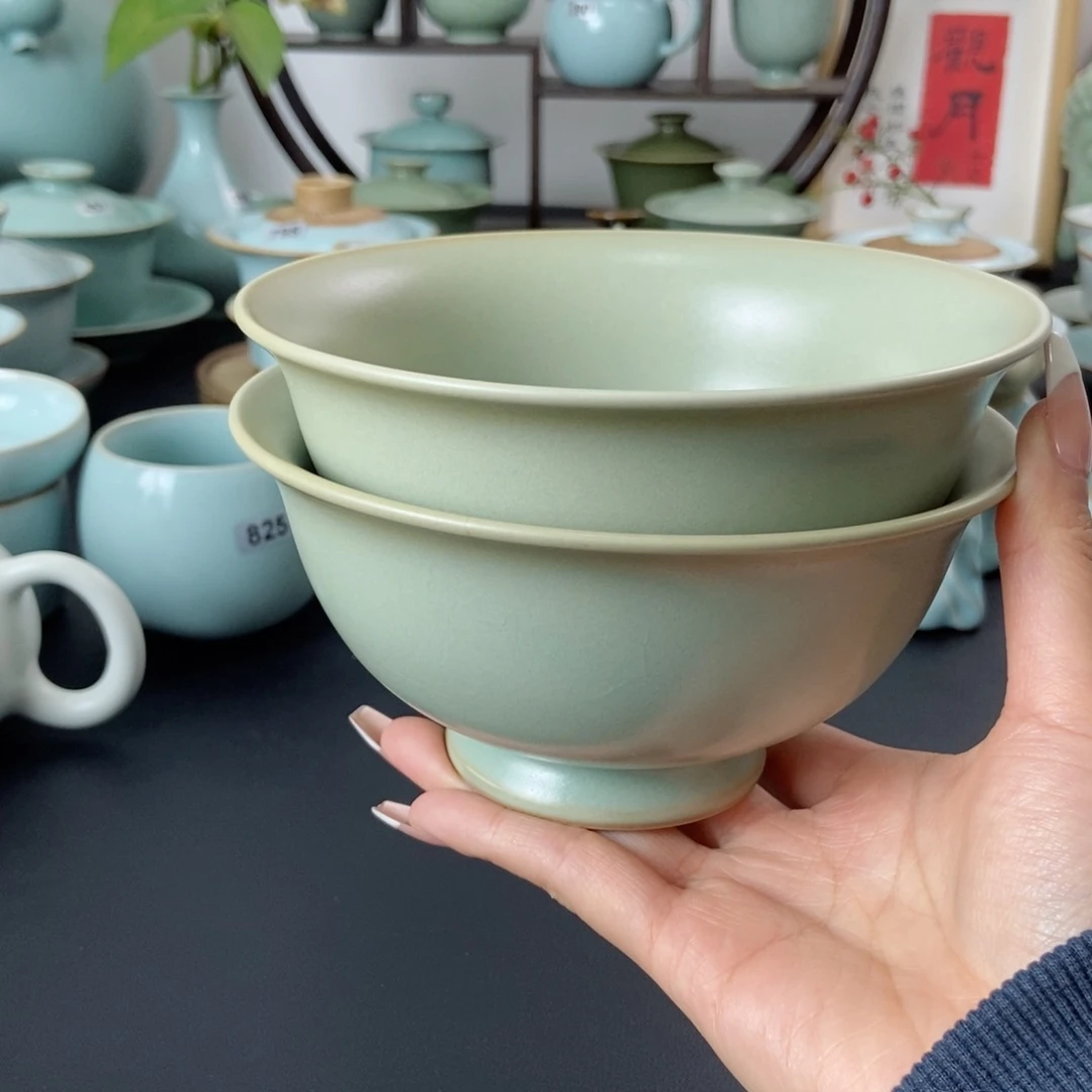 微微瑕仿古吃饭碗2个