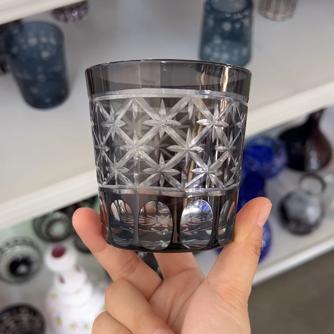 水晶玻璃平底款微瑕一个