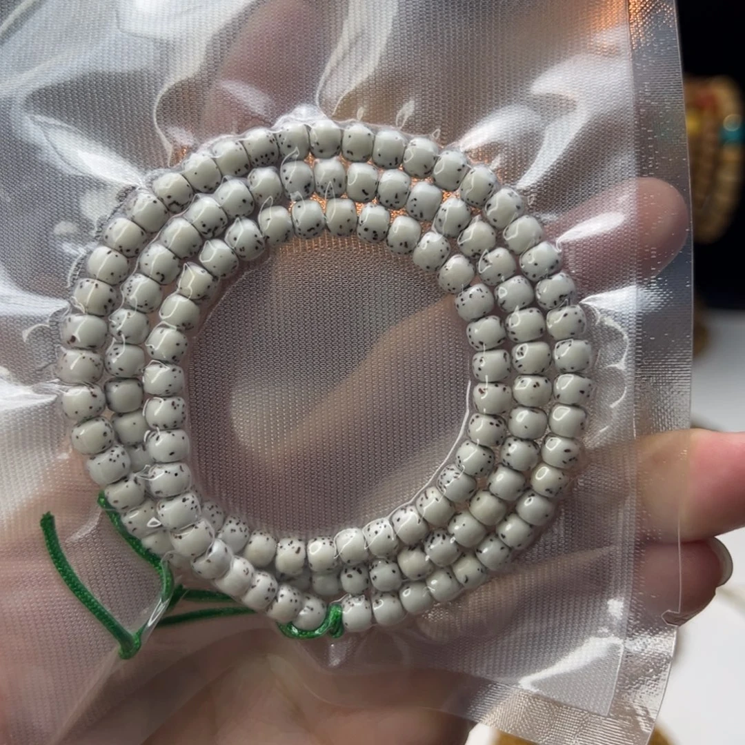 星月菩提吊坠河豚大留白6×5mm老型