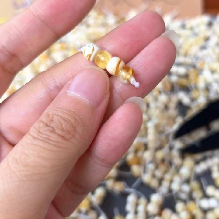 裸石蜜蜡未镶嵌6mm一组