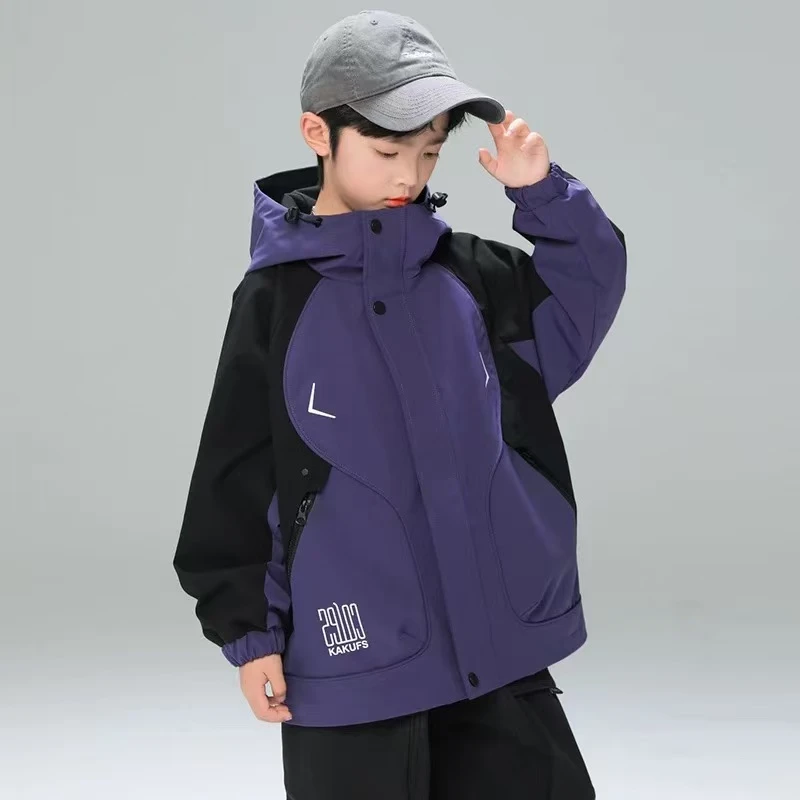 男童春秋款风衣外套2025新款秋季中大儿童男孩秋装酷帅气时髦潮