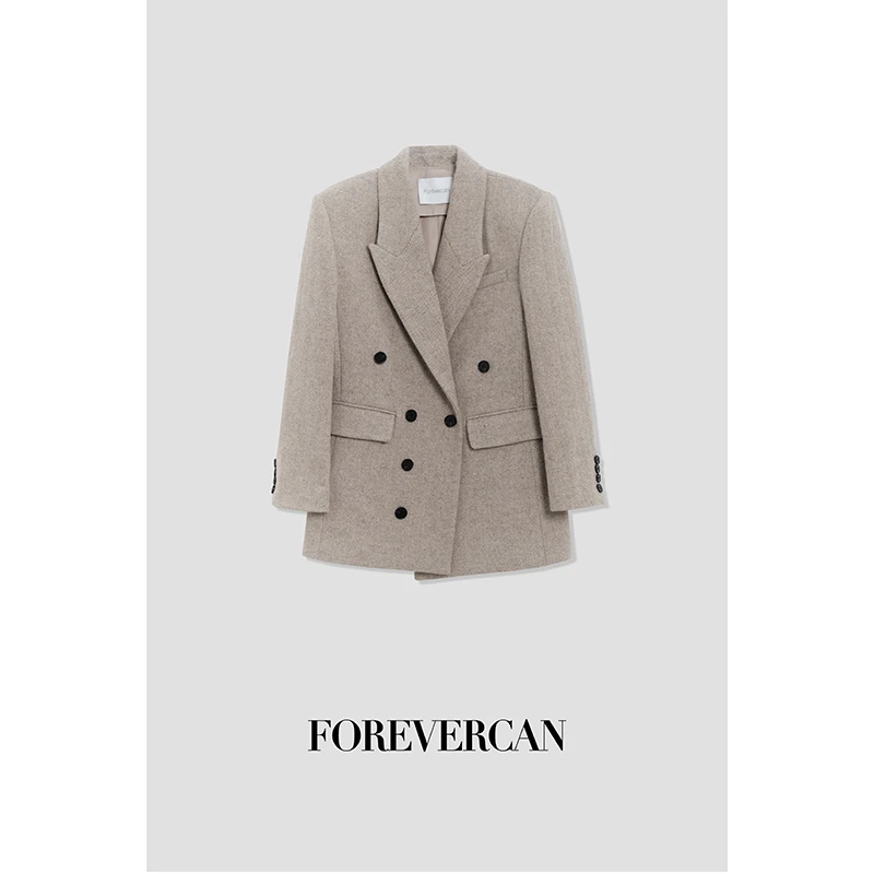 FOREVERCAN“蒙特卡洛”澳洲美利诺羊毛外套SC22339+半身裙SD22289