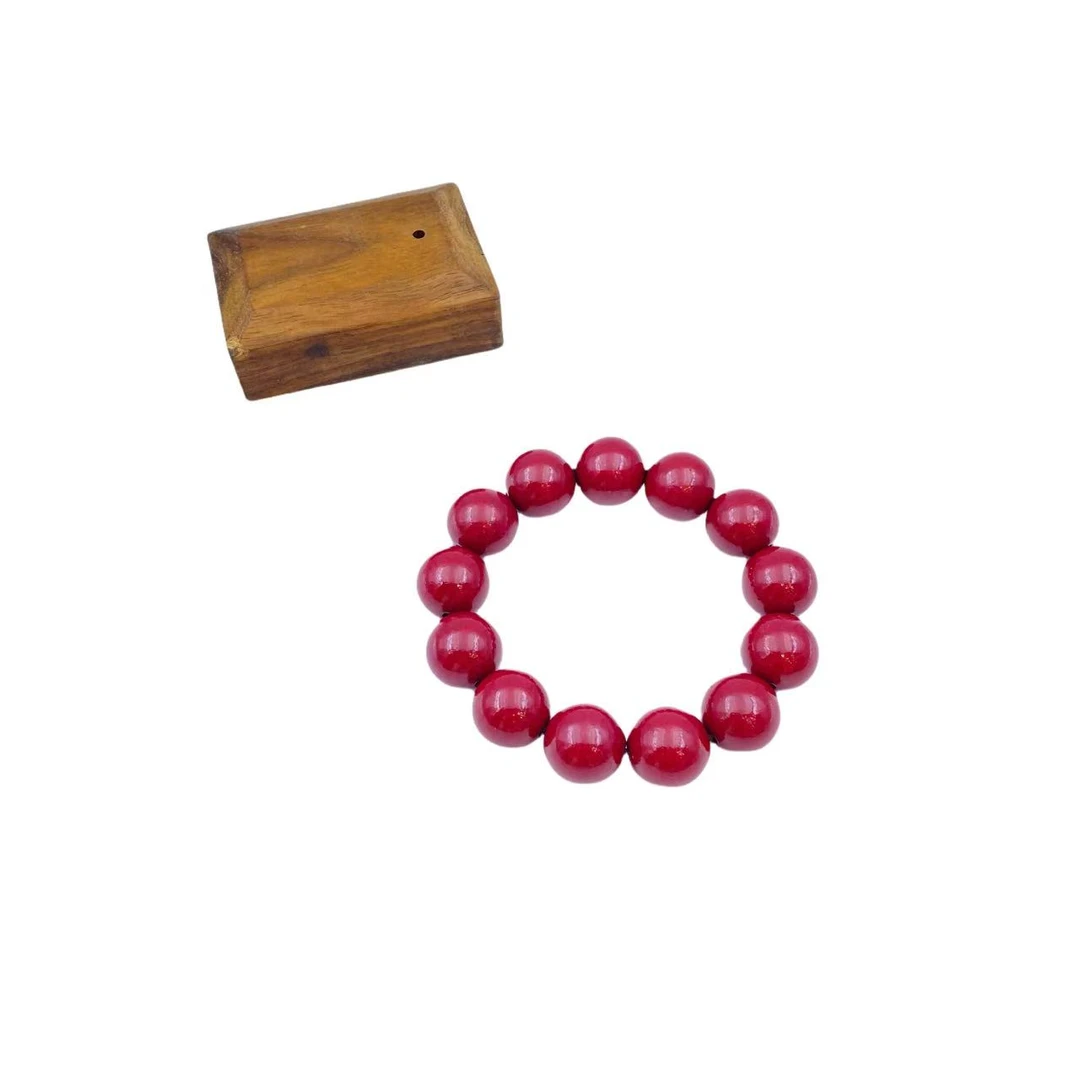 天然辰砂朱砂轻奢手链S1517