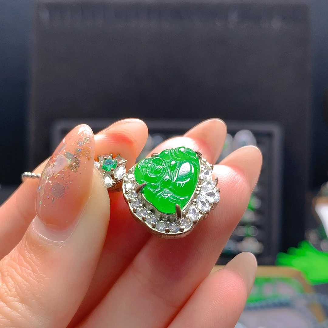 未镶嵌戒指翡翠天然翡翠