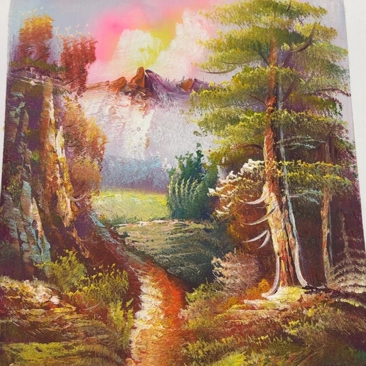 油画在一起的时候就像