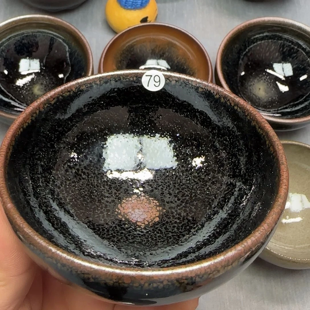林***』茶盏印春堂柴烧建盏