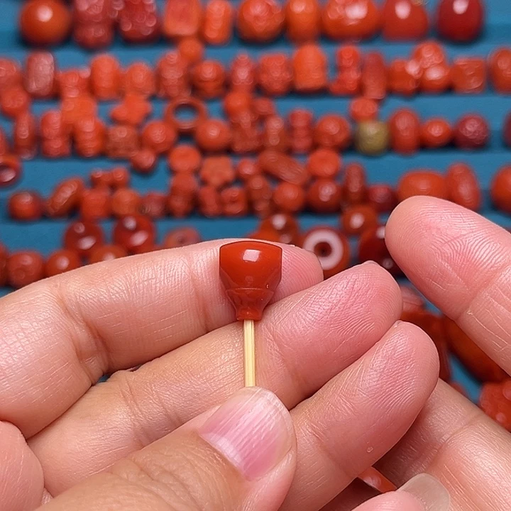 未镶嵌配饰南红玛瑙三通10mm