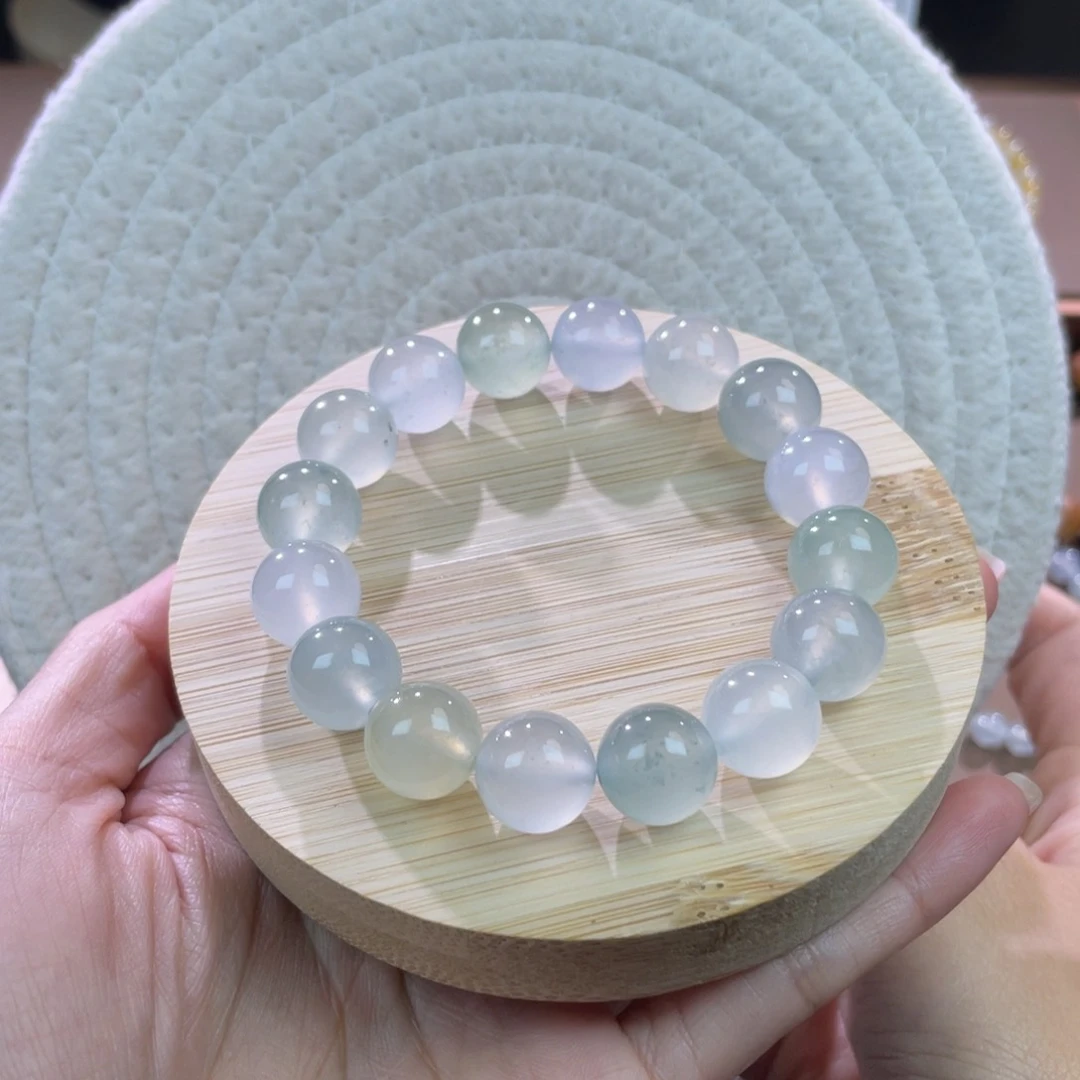 翡翠散珠天然缅a翡翠糖果串