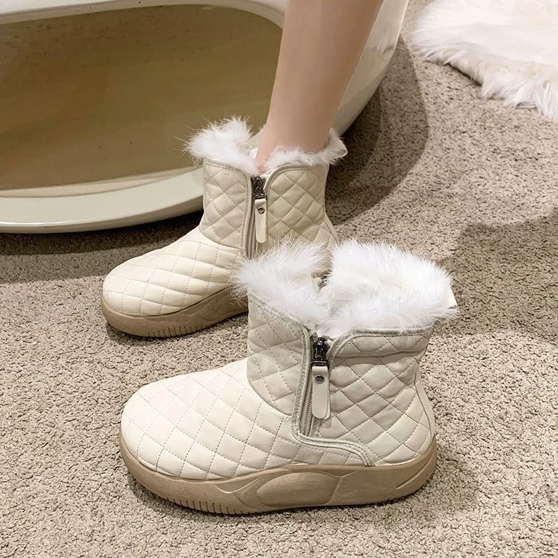 断码雪地靴女冬季加绒保暖女靴子A119