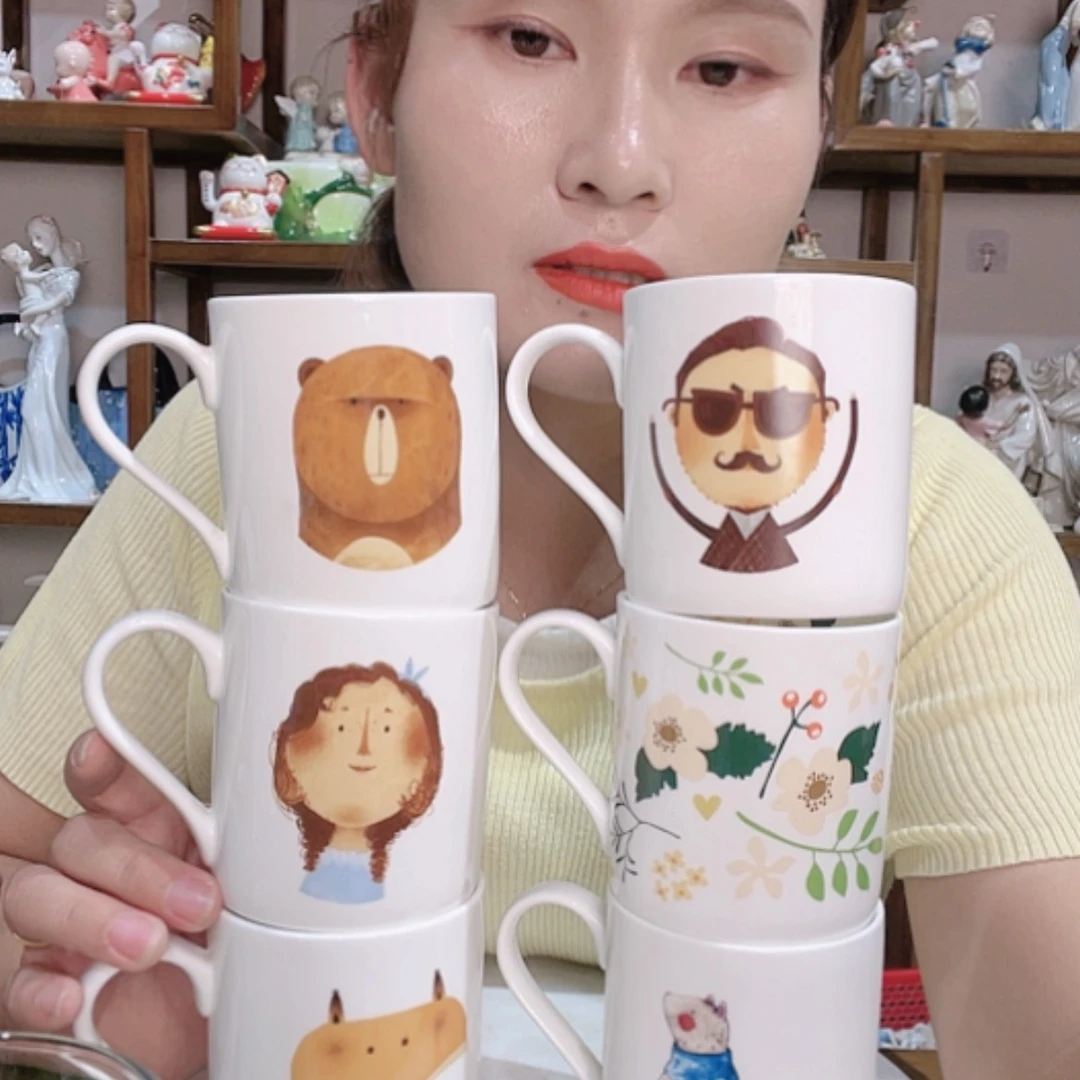 【闪购商品】摆件骨瓷杯2个装