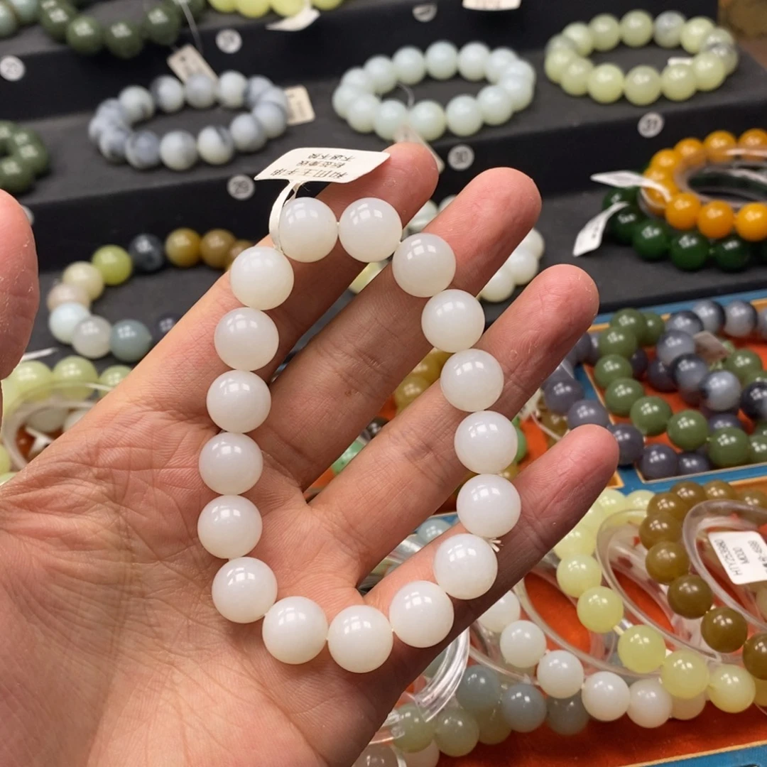 和田玉未镶嵌手链