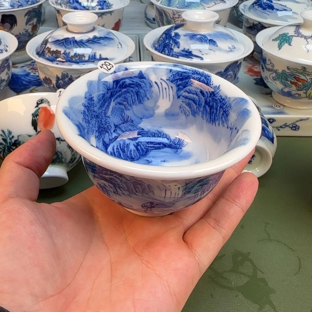 彦祖纯手工手绘茶具129