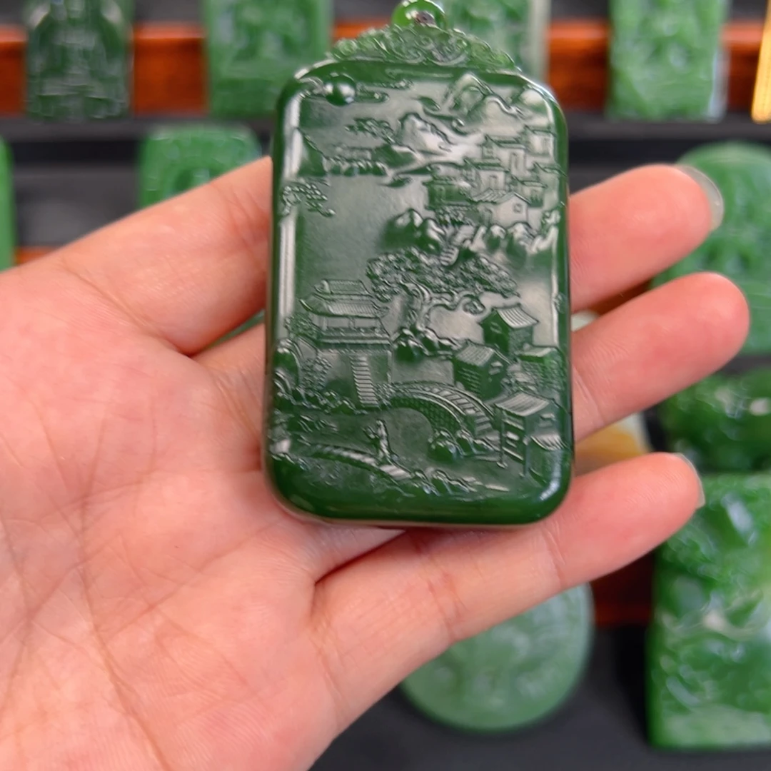 和田玉未镶嵌颈饰