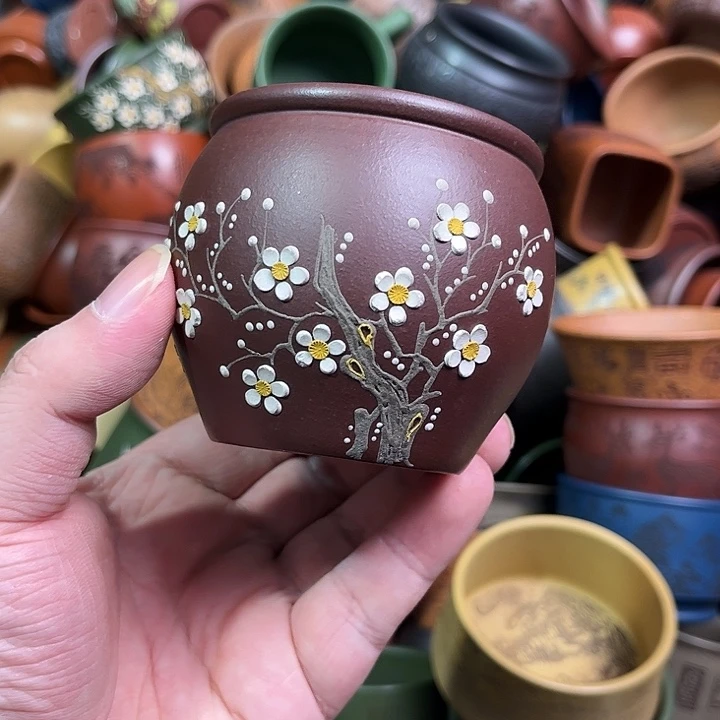 紫砂茶杯全手工紫砂主人杯