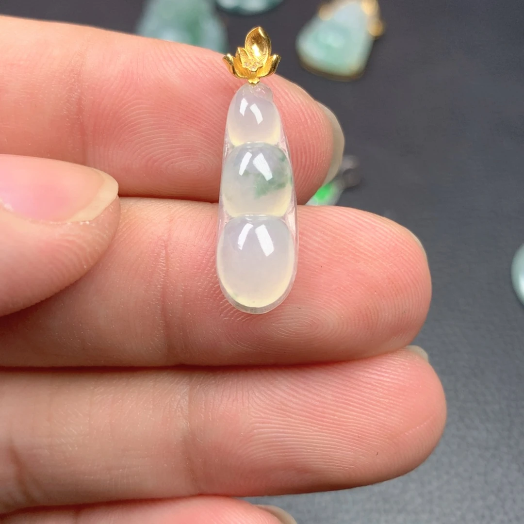 【闪购商品】翡翠18K金镶嵌颈饰翡翠
