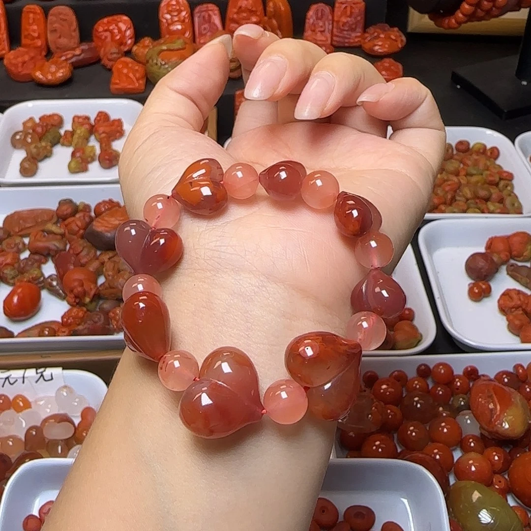 南红玛瑙未镶嵌吊坠(不含链)
