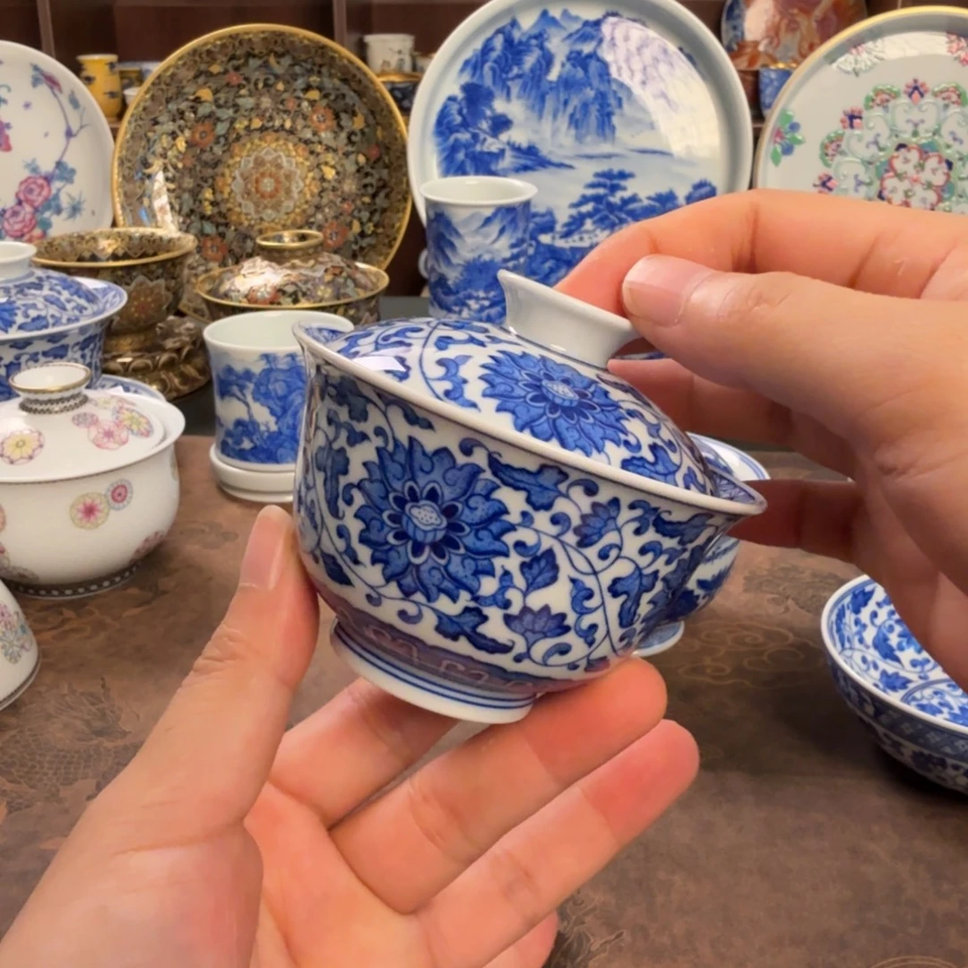 纯手工手绘陶瓷茶具