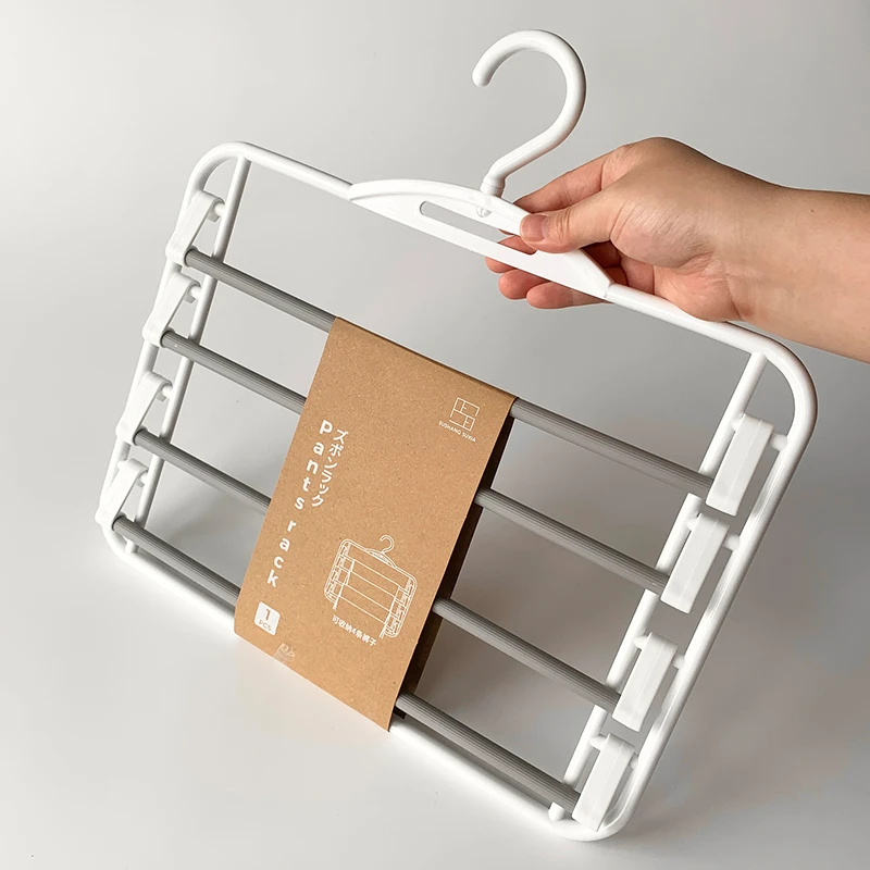 Vv小丸家日本裤架多功能多层裤挂家用无痕衣架裤子围巾衣柜收纳架