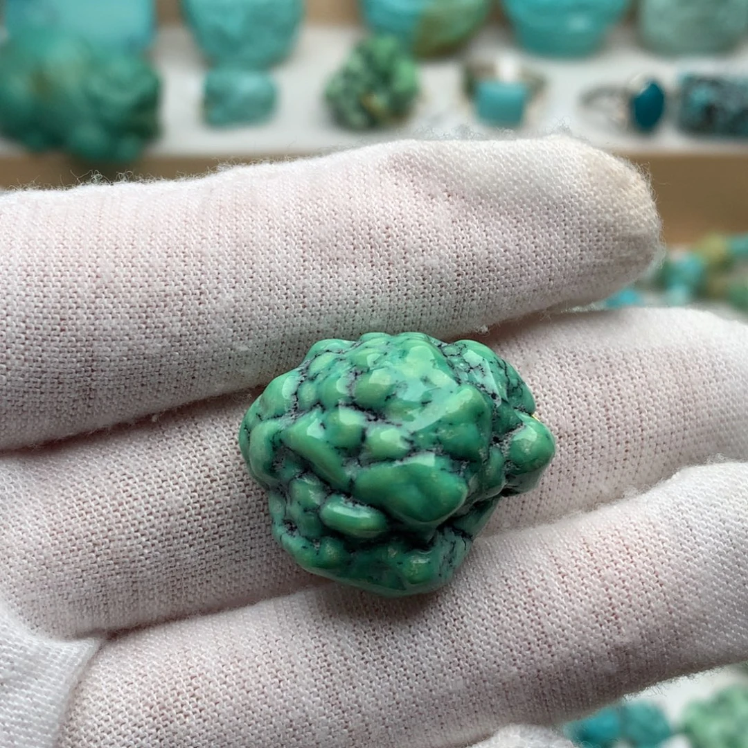 绿松石未镶嵌珠宝奇石21.2mm