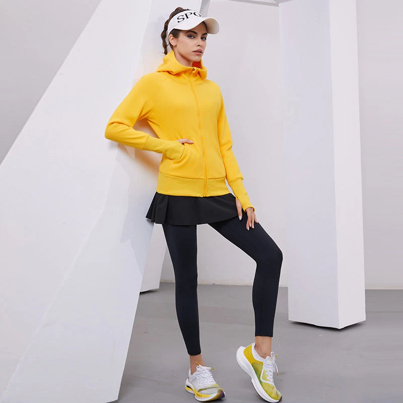 【清完不补】晨科里芙运动外套拉链健身衣女加绒防风保暖速干瑜伽服