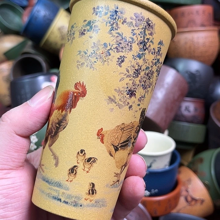 紫砂茶杯全手工紫砂主人杯