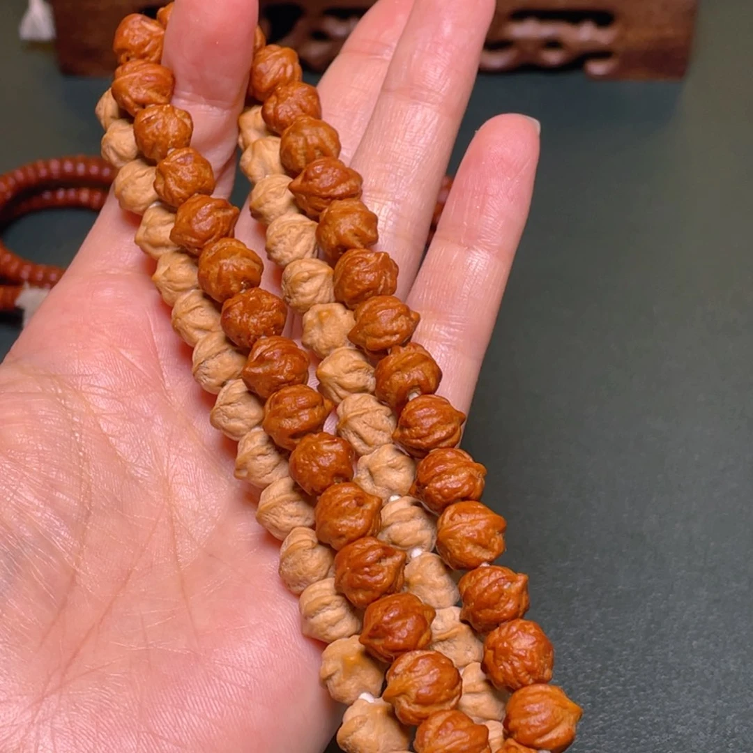 柏香籽/百香籽手串白牙横打手持