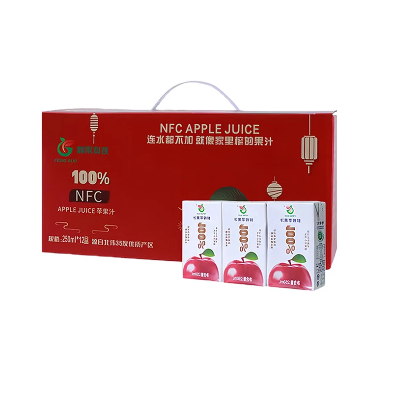峰果NFC鲜榨苹果汁250ml*12盒
