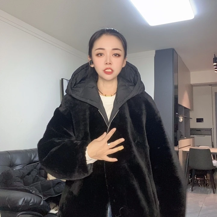 绵羊皮美丽奴两面穿皮毛一体M125斤左右