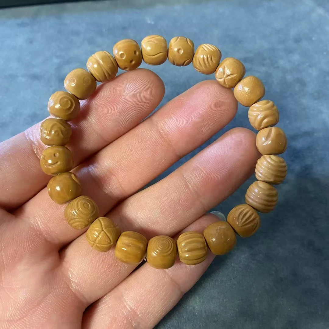 猴头雕刻 老型多宝 手串