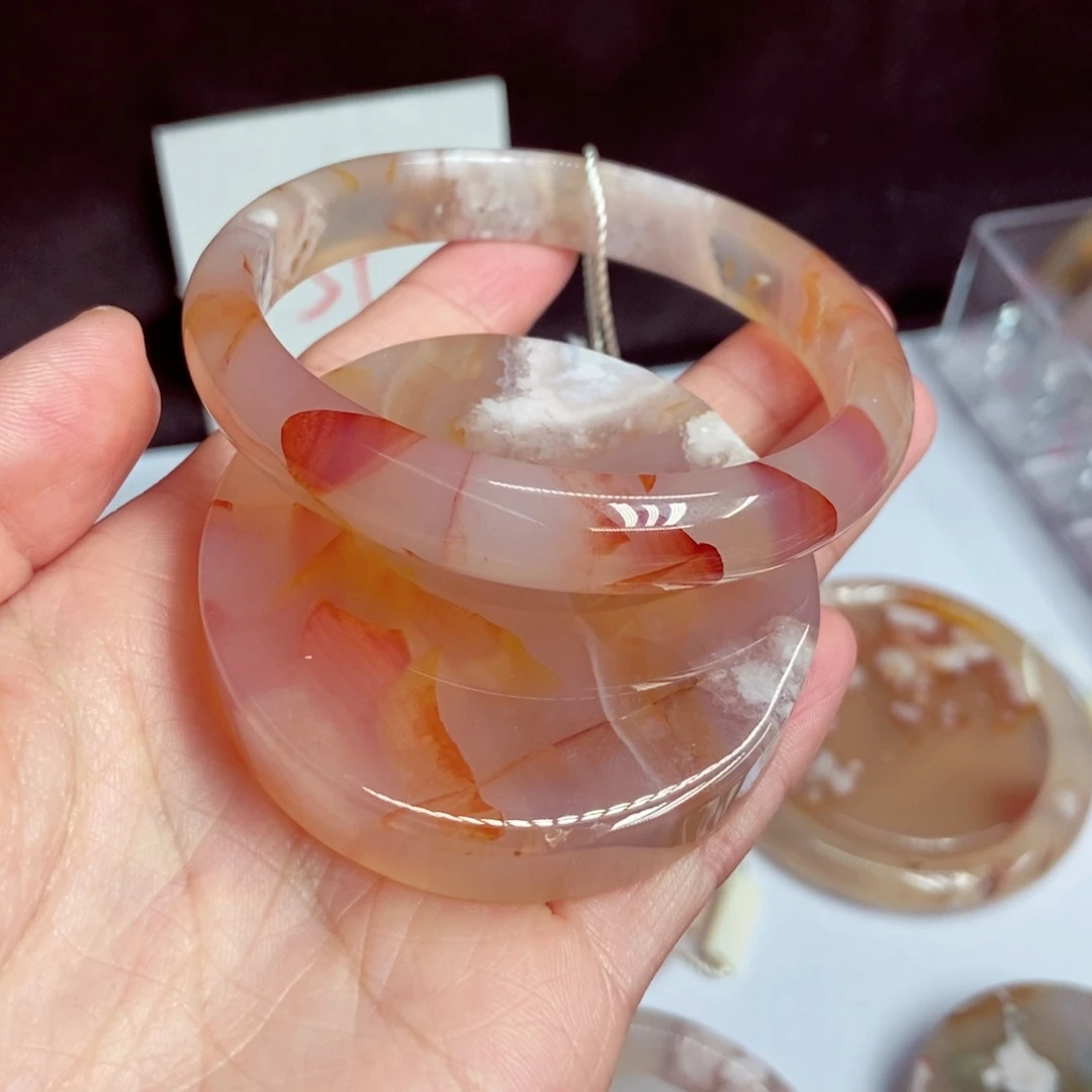 玛瑙/玉髓手镯未镶嵌✨***狗