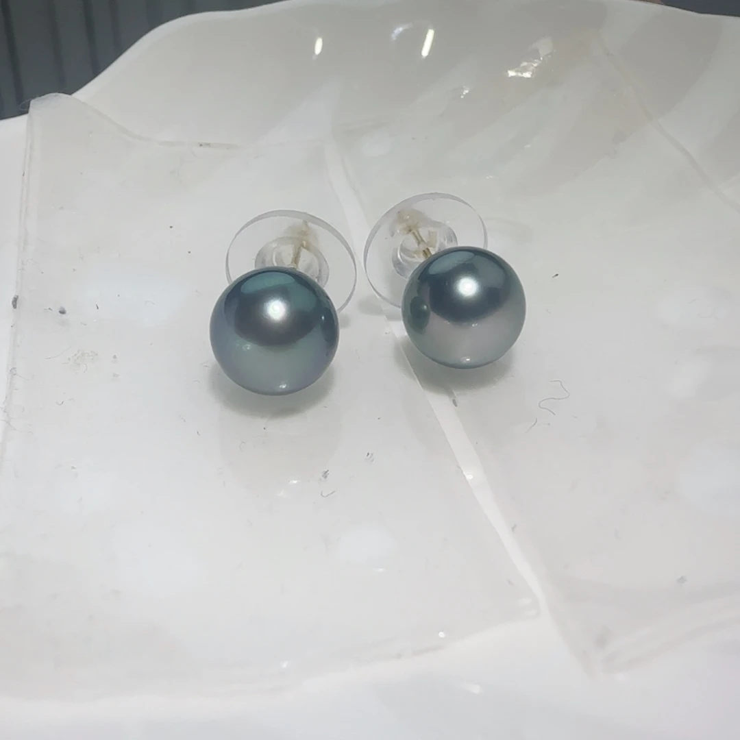 耳饰海水珍珠银S925镶嵌
