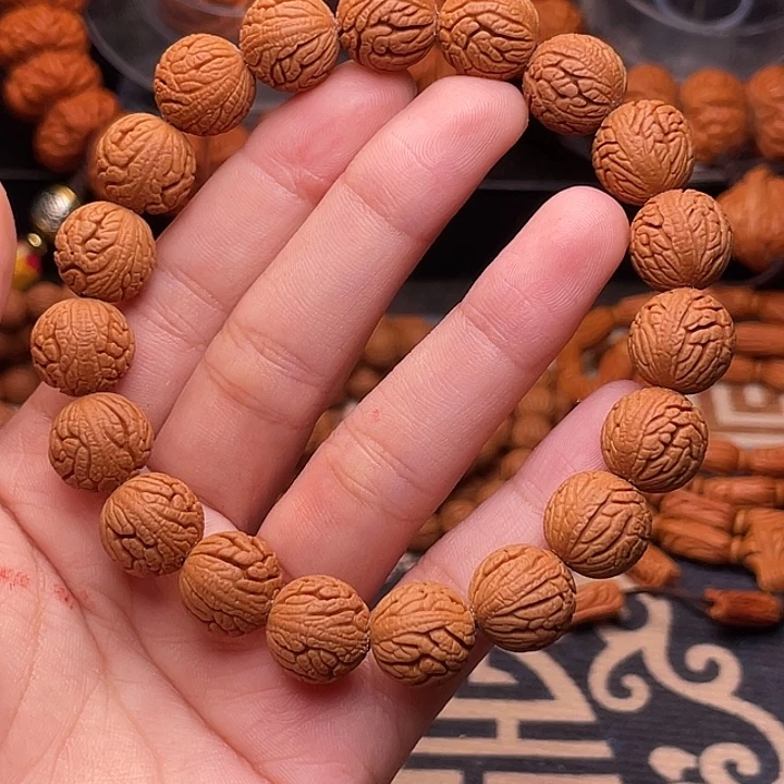 手串桃核绣球手串1.3