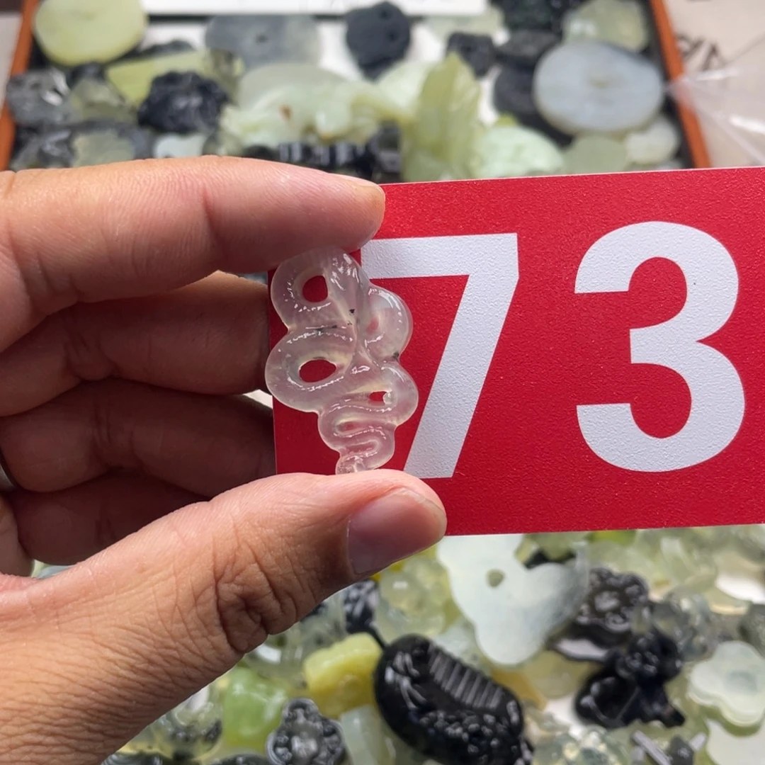 蛇纹石玉合金颈饰