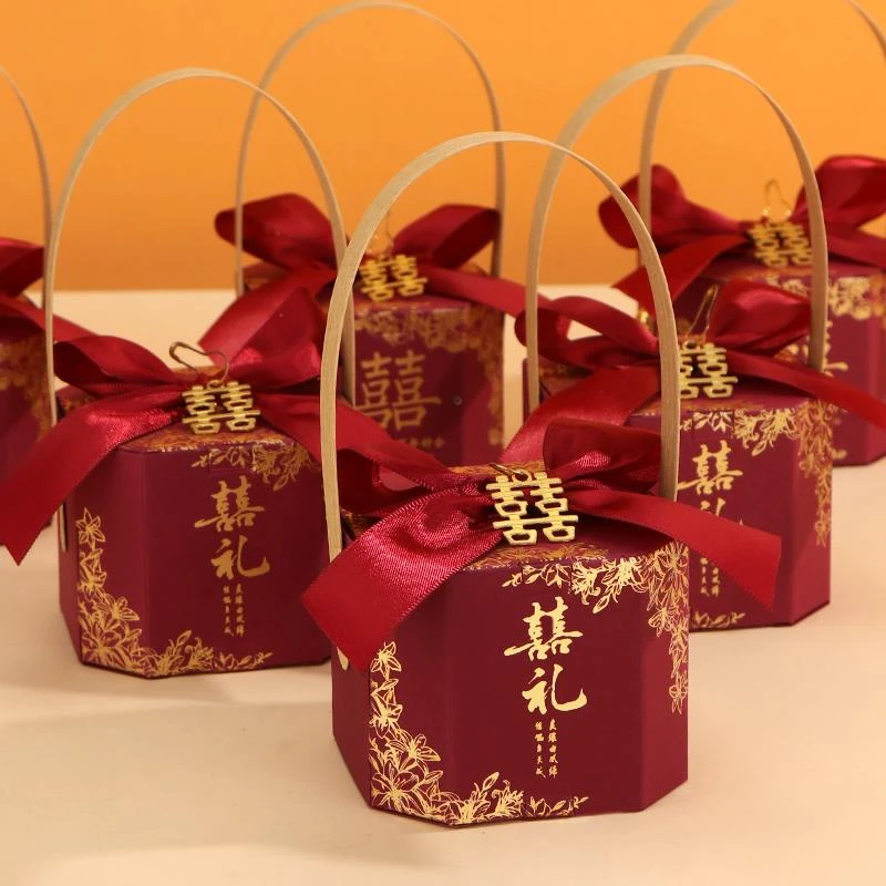 2025新款糖盒结婚喜糖盒子婚礼小众喜糖袋糖果礼盒包装盒空盒