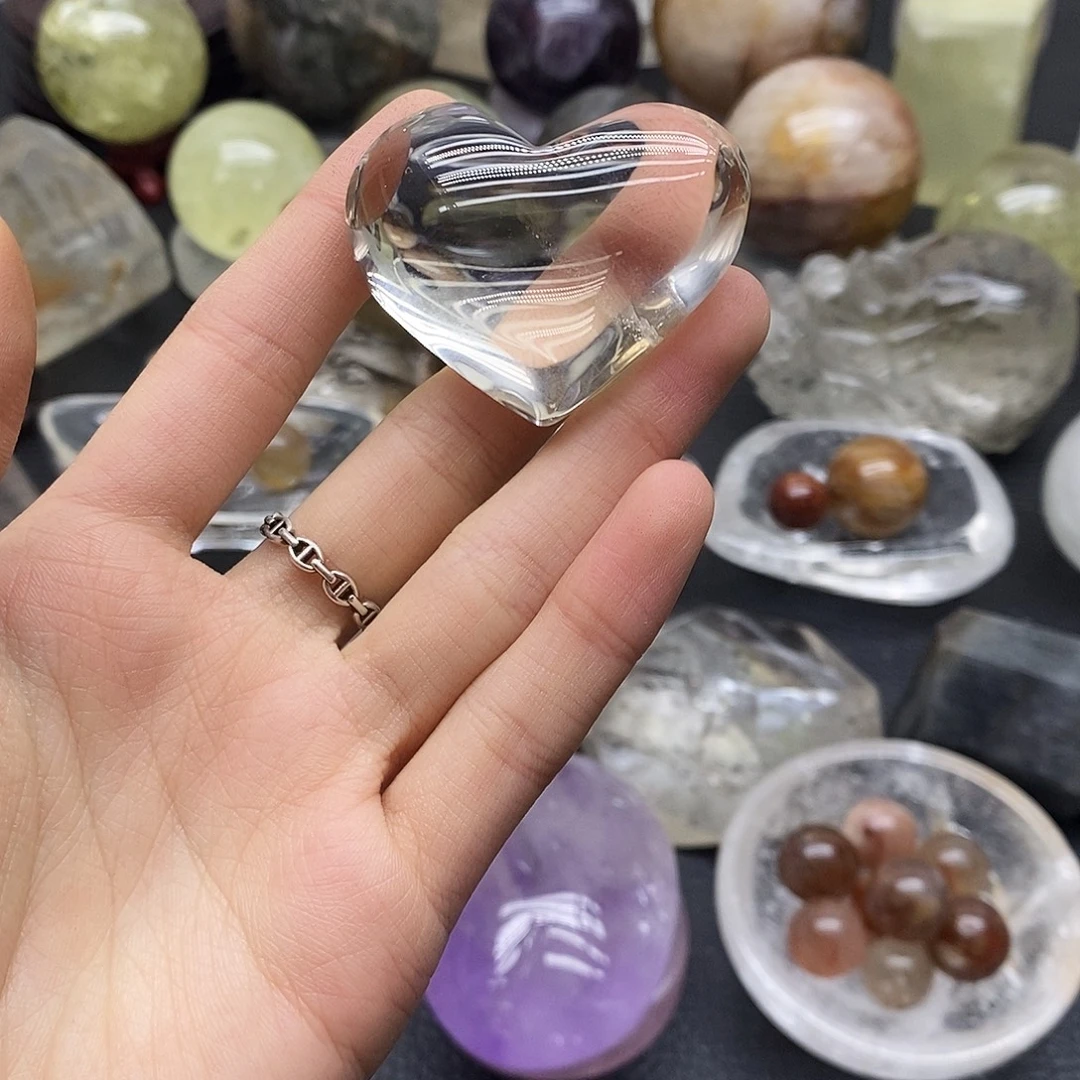 珠宝半成品水晶未镶嵌63水晶石