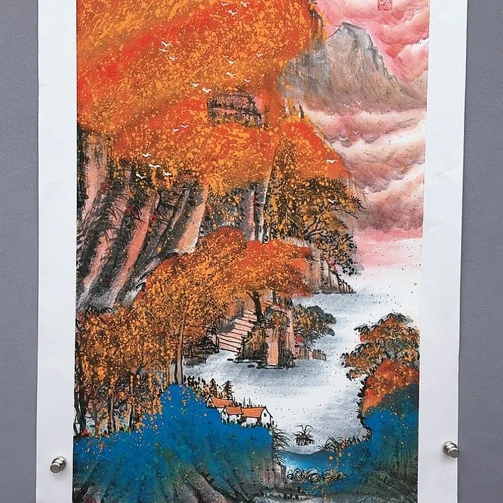 国画书法作品多次参加