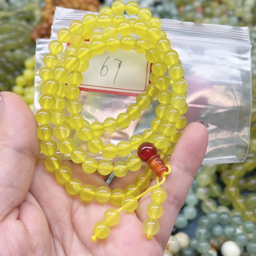 未镶嵌蛇纹石玉手链