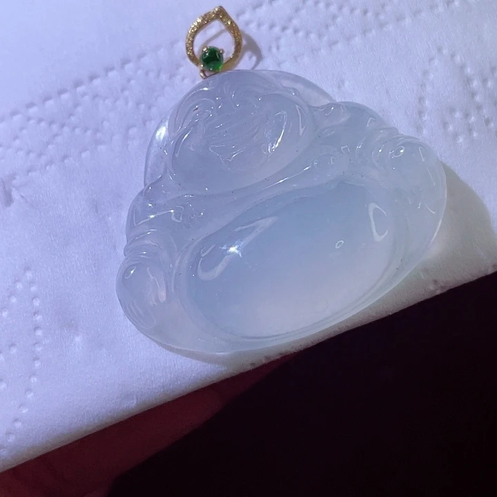 翡翠18K金镶嵌颈饰翡翠