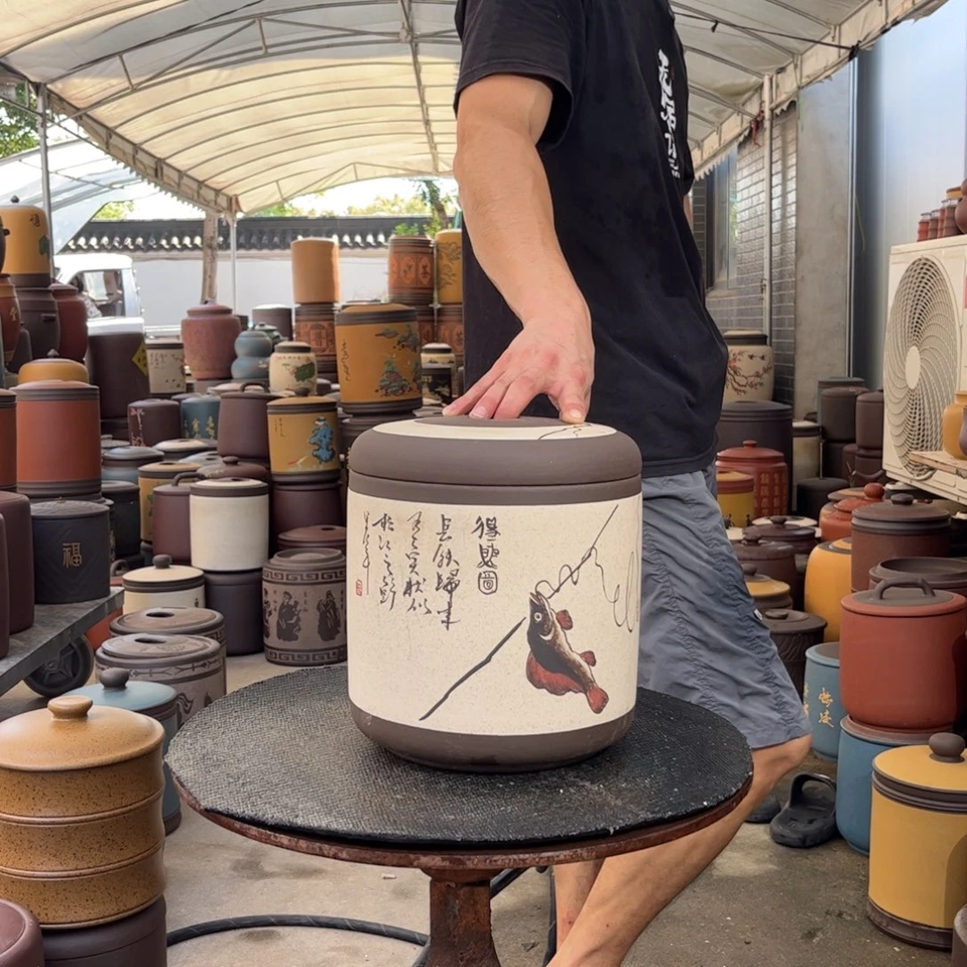 紫砂茶叶罐8 饼茶叶罐