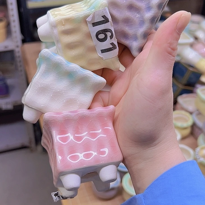 红陶陶瓷花盆当场满12包邮