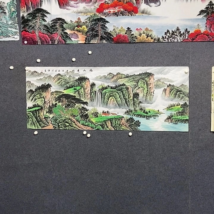 国画小六尺山水一副