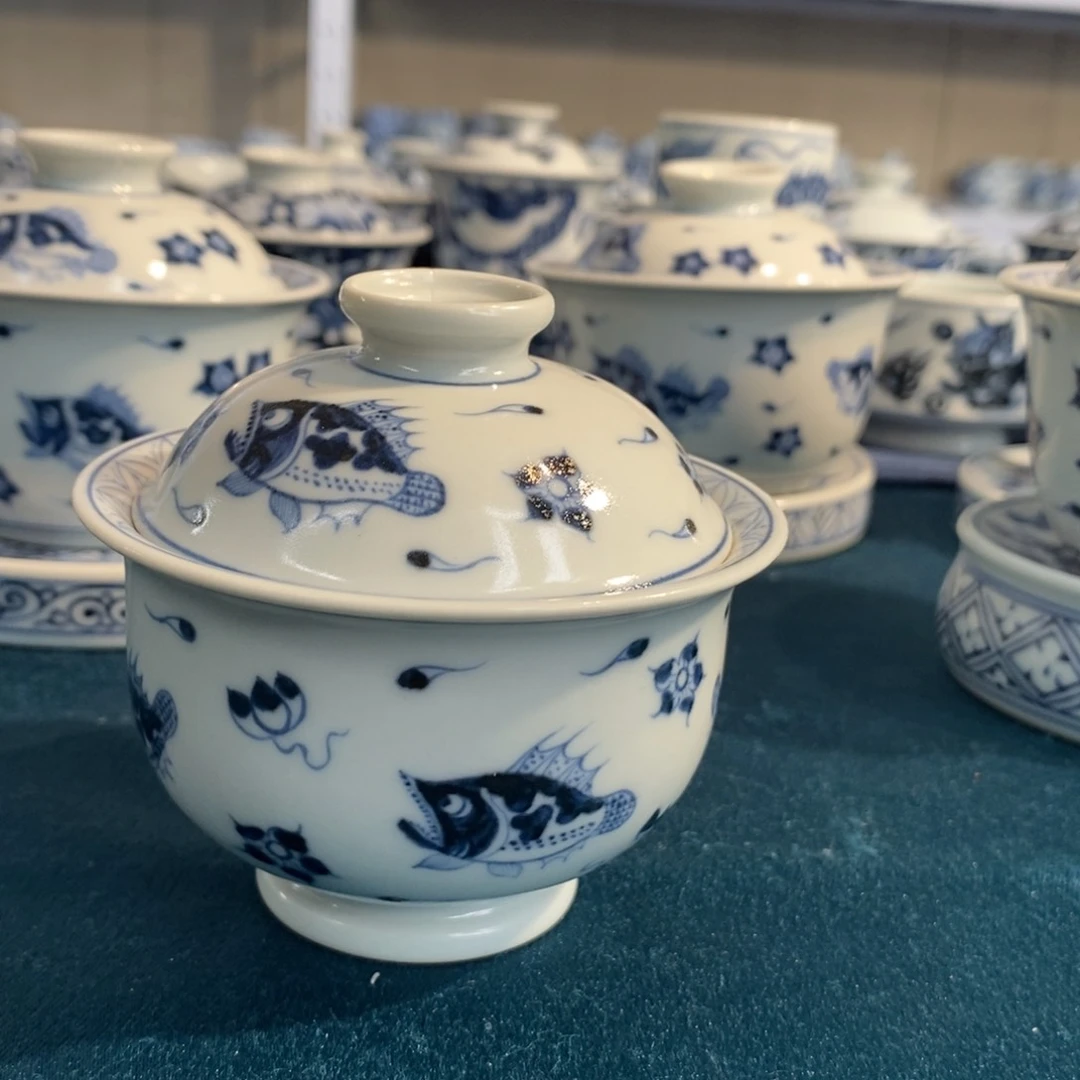 景德镇手工手绘陶瓷110cc