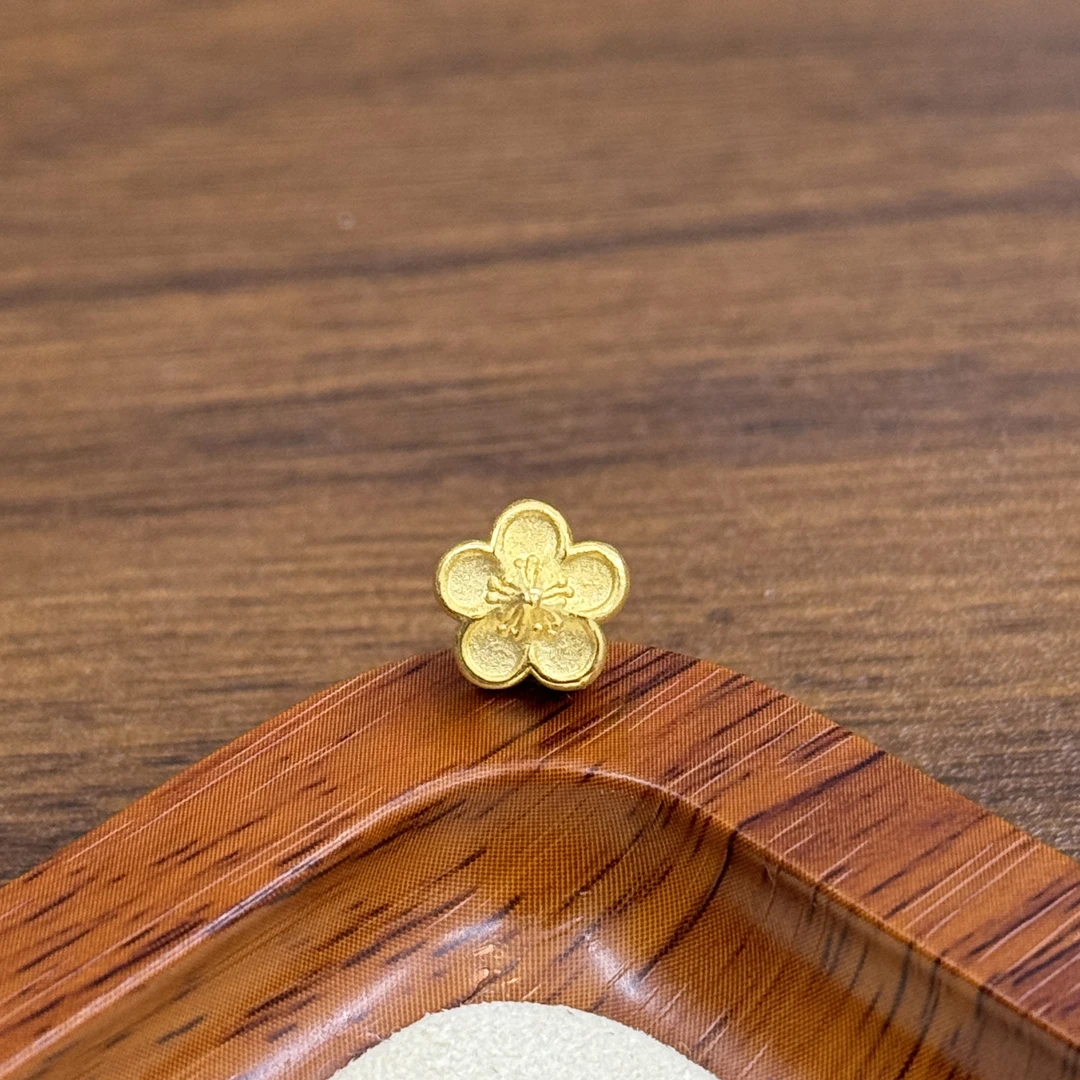 水贝黄金999足金9mm加厚桃花DP2110