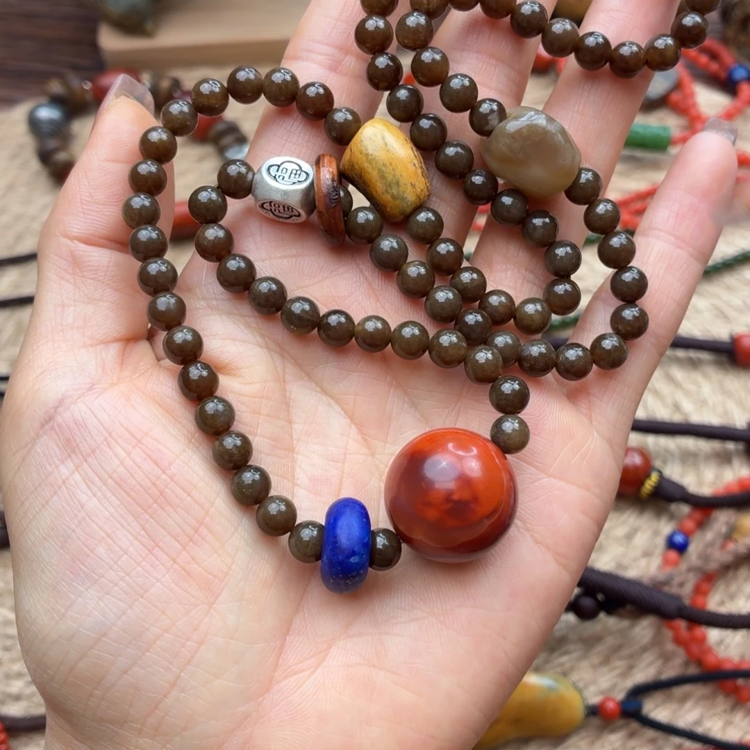 城***城南红玛瑙未镶嵌颈饰